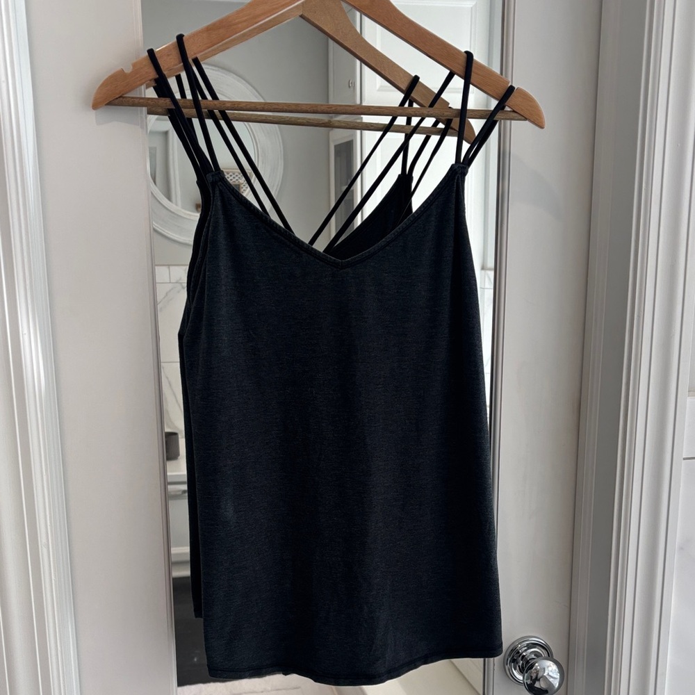 lululemon athletica Charcoal Strappy Tank Top